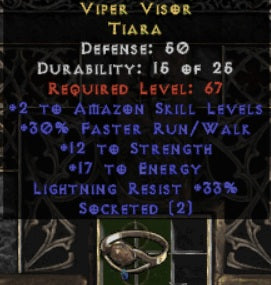 Viper Visor Tiara - East Ladder