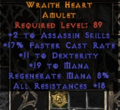 Wraith Heart Amulet - West Ladder